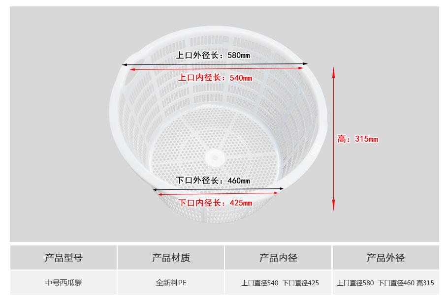 軒盛塑業(yè)中號塑料錯(cuò)位西瓜籮